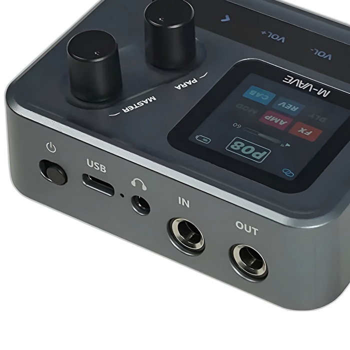 M-Vave Pocket Amp Gri Mini Gitar Prosesörü